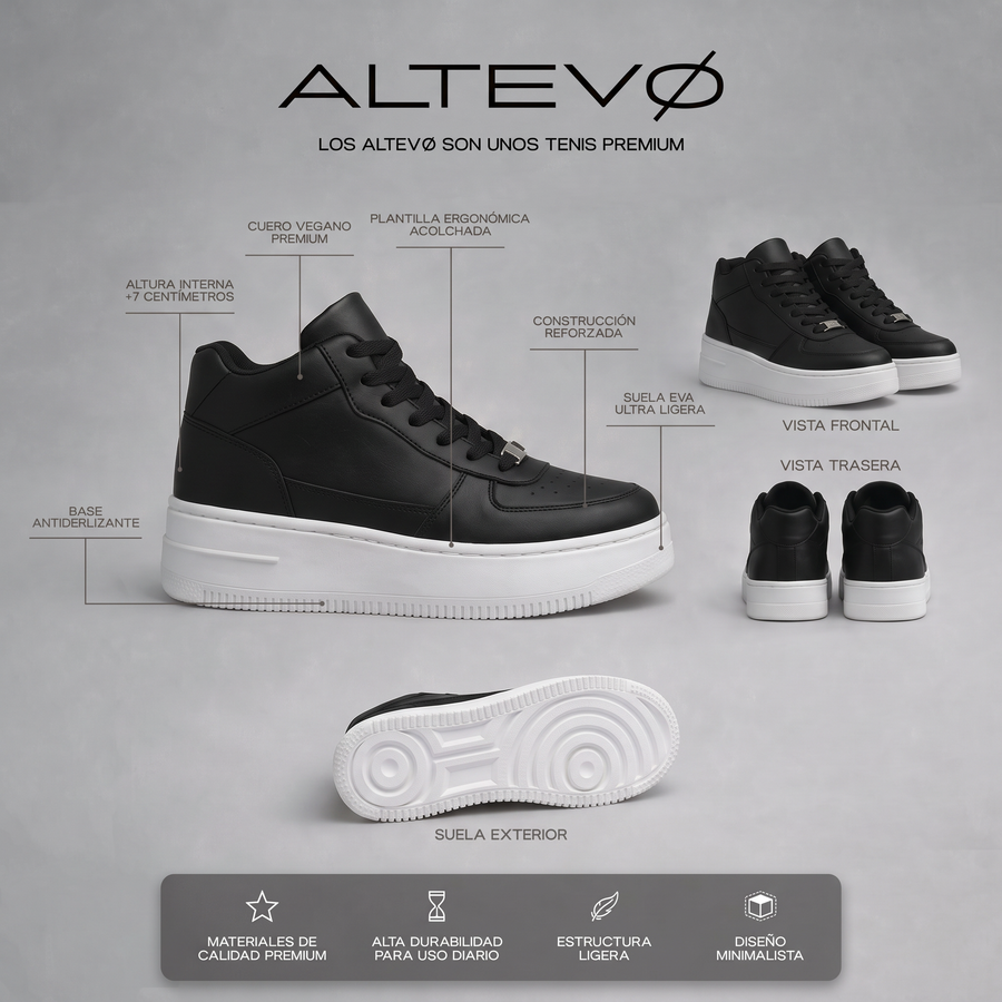 ALTEVO - NEGRO CON BLANCO — vista 5